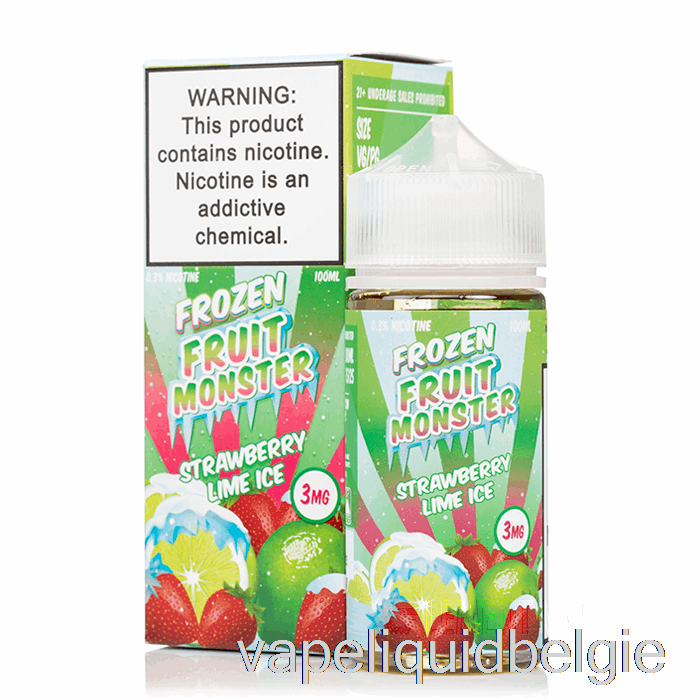 Vape België Ijs Aardbei Limoen - Bevroren Fruitmonster - 100ml 3mg